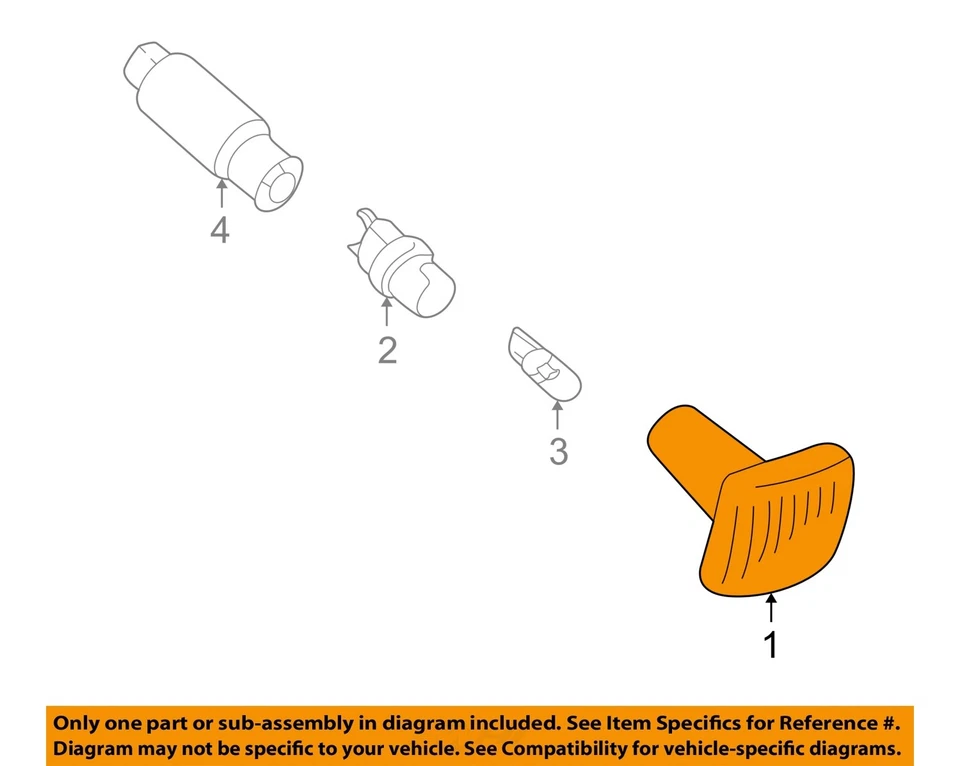 Used Side Marker Light Assembly fits: 2001 Audi A4 Side Marker behind front tire - Image 2 of 4