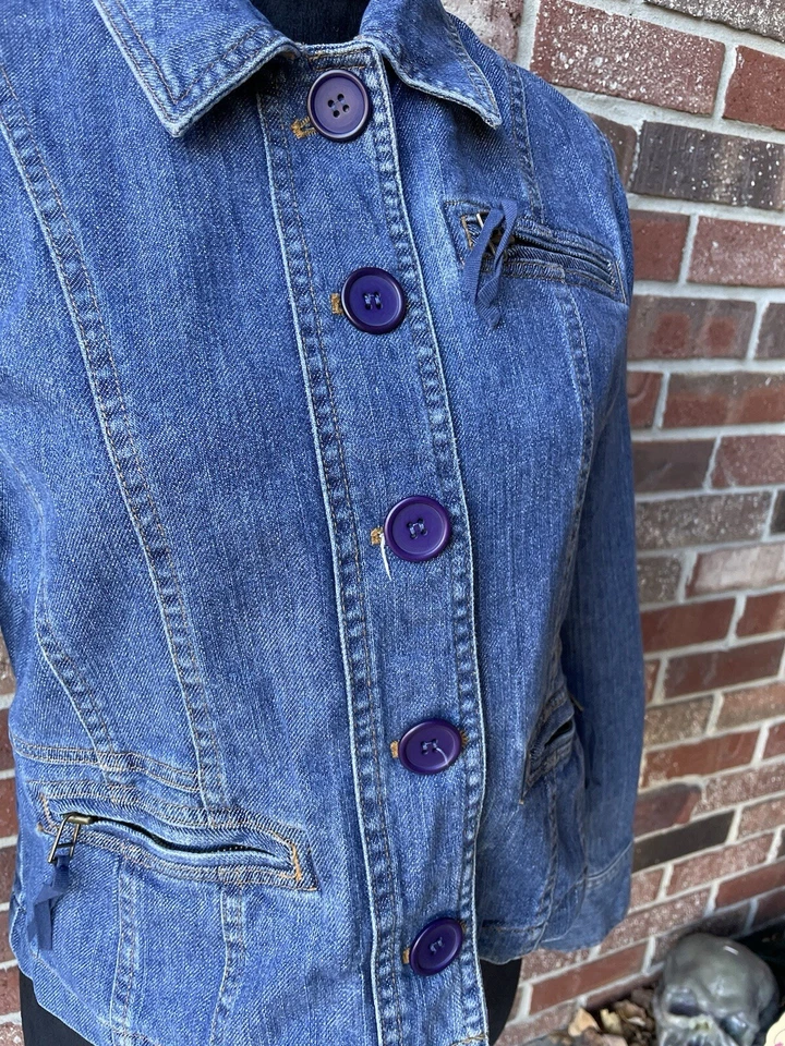 Women’s Jones Nee York Sport Premium Denim Sz PS Jacket - Изображение 4 из 4