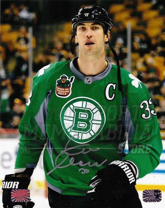 Zdeno Chara Boston Bruins Signed Autographed 2013 St Patrick's Day Jersey  16x20