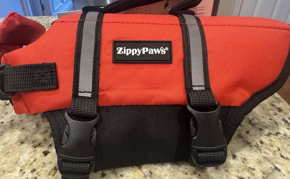 ZippyPaws - Adventure Life Jacket for Dogs - XSMALL - Red - 1 Life Jacket - Image 2 of 4