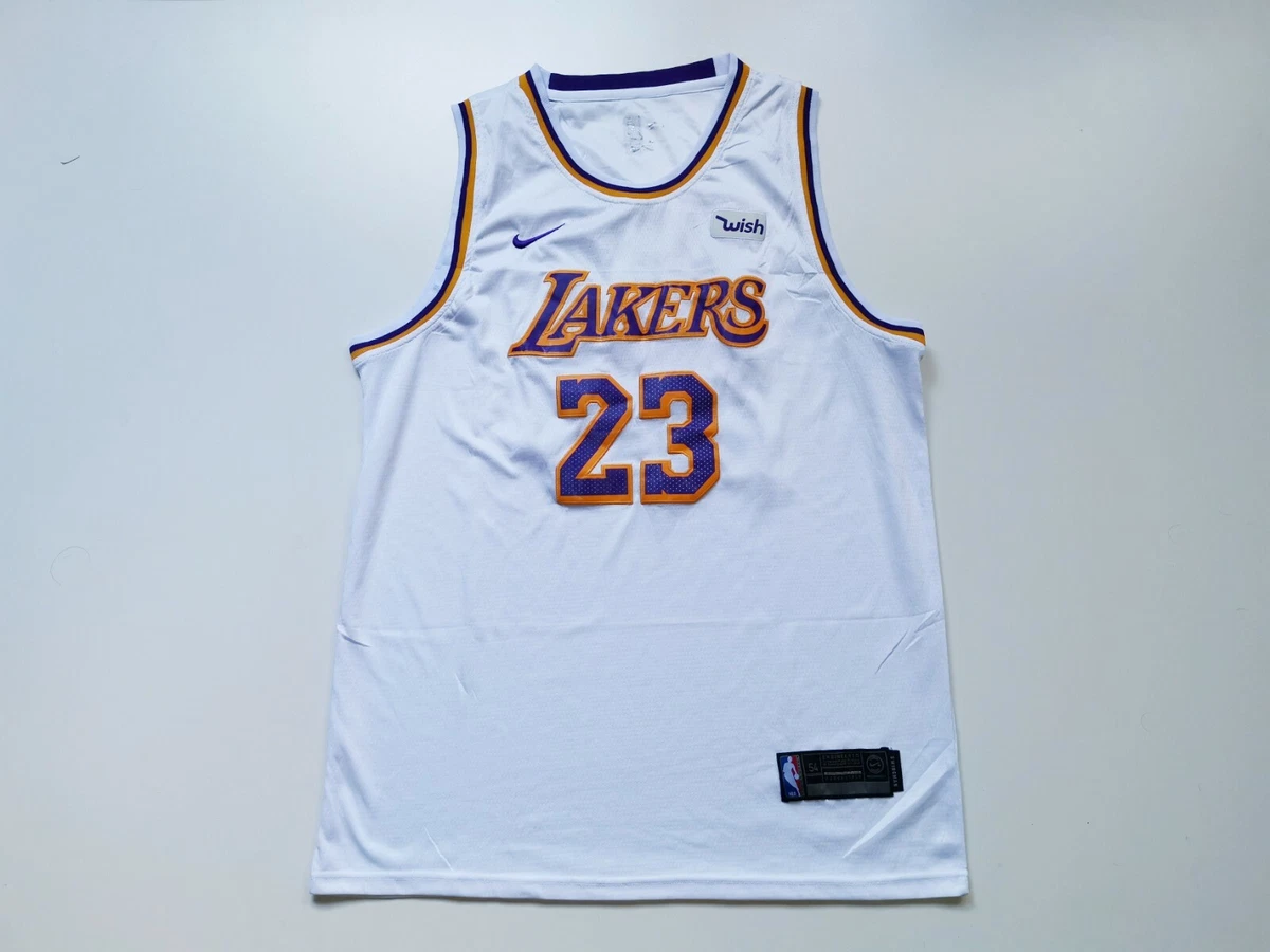 NIKE WISH LOS ANGELES LAKERS NBA BASKETBALL JERSEY LEBRON JAMES #23 SIZE 54