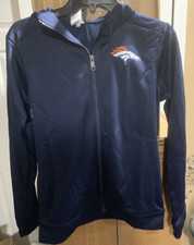 DENVER BRONCOS JACKET Hoodie Sweatshirt Sweater NFL TEAM APPAREL YOUTH SZ L NWT