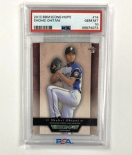 2013 Shohei Ohtani RC – BBM Icons Hope #14 – PSA Gem 10