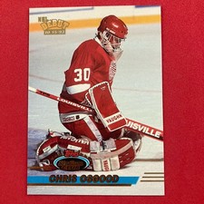 Chris Osgood 1993-94 Topps Stadium Club Rookie Card #350 NHL Detroit Red Wings. rookie card picture