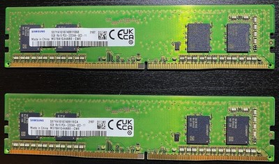 Samsung DDR4 RAM Arbeitsspeicher 16 GB (2×8 GB) 3200 MHz   M378A1G44AB0-CWE