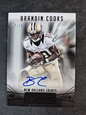 Brandin Cooks Auto 2015 Prestige Black /10 Draft Picks Signatures SSP Saints NFL