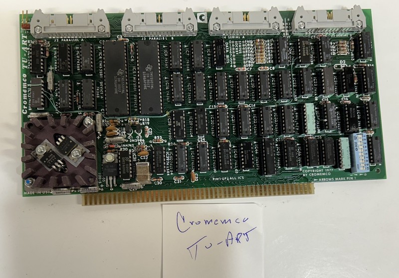 Cromemco Tu-Art S-100 Board