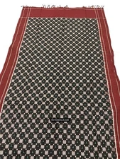 WOVENSOULS - 1723 Double Ikat Cotton Handwoven Shawl