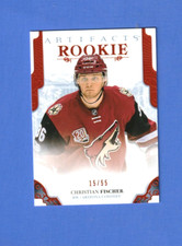 2017-18 UD ARTIFACTS CHRISTIAN FISCHER   RC  15/55  ROOKIE PARALLEL #173 Coyotes