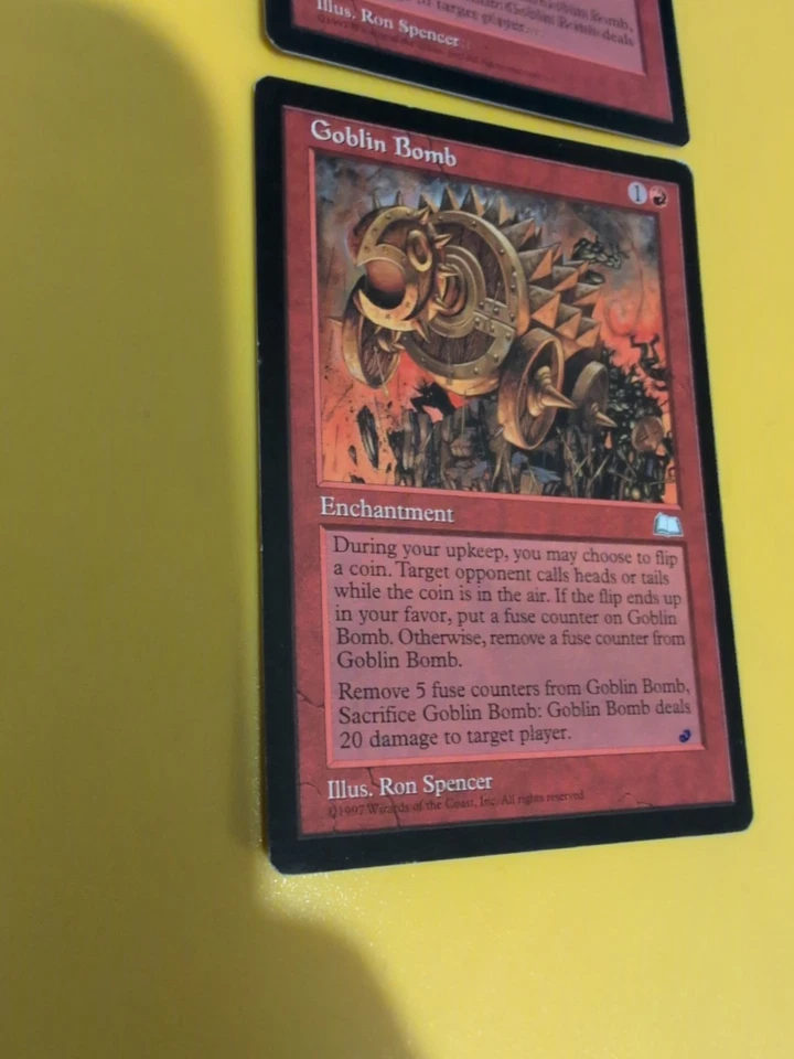 Goblin Bombx2. Enchantment.1 Has Mark Weatherlight Magic the Gathering Card. - Image 4 of 4