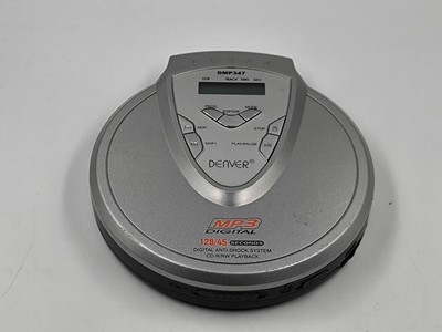 Denver DMP347 CD Player Not Working For Parts Silver