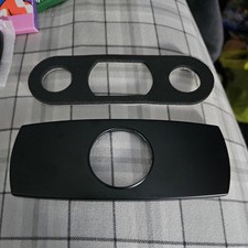 NEW Moen Deck Plate 158804 Brushed Rose Gold Single Hole Bathroom Faucet, Gasket