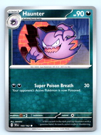 Haunter 103/162 ~ English Near Mint