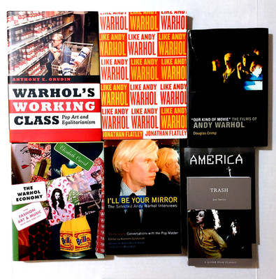 ANDY WARHOL 7 PB HC Lot Trash America Mirror Like Andy Economy Working Class