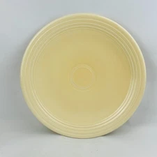 Vintage Fiesta Ivory 11" Chop Plate Serving Platter Homer Laughlin Fiestaware