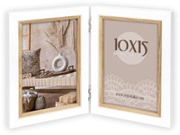 Ayas Holz-Doppelrahmen 2 Fotos 13X18 Cm Hochformat