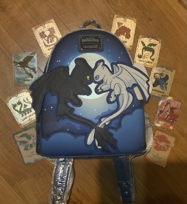 Loungefly DreamWorks How to Train Your Dragon Toothless & Light Fury Backpack 