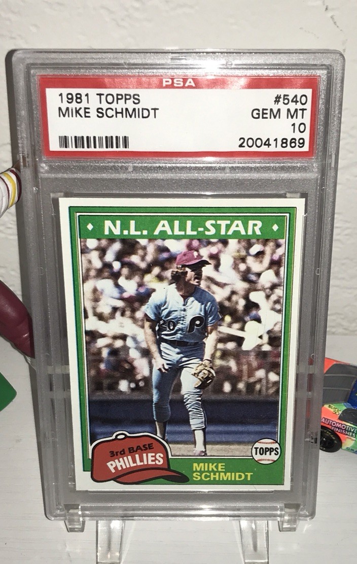 1981  Topps #540 Mike Schmidt PSA 10 GEM MINT  Phillies HOF Pop 145