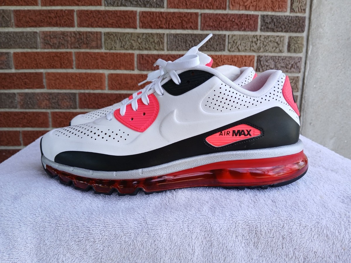 Men's sz 12.5 Nike Air Max 90 2014 LTR QS White Infrared Black