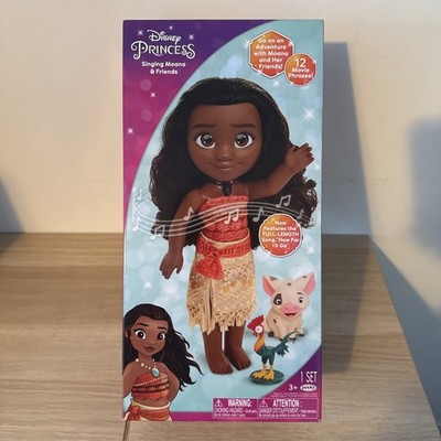 Disney Princess Moana Singing 14'' Adventure Doll and Friends Doll Playset NEW