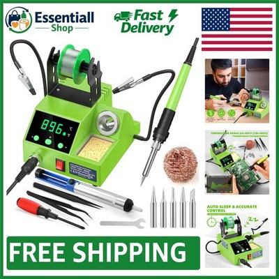 Compact Soldering Station with LED Display - Effortless Temperature Control