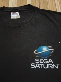 Vintage Sega Saturn 1995 Video Game Console Home Video 90s Rare Shirt XL