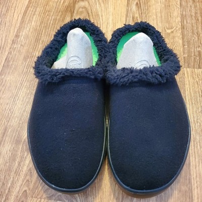 OOFOS Oocoozie Slippers Men 9 Black Mule Sherpa Luxe Recovery Shoes New‎ OOFOS Oocoozie Slippers Men 9 Black Mule Sherpa Luxe  main image 2