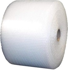 3/16" Small Bubble Cushioning Roll 700ft x 12" Perforated Packing Wrap Clear