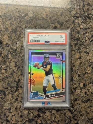 PSA 9 2023 Donruss Optic Rated Rookie C.J. Stroud Holo Prizm Rookie Card