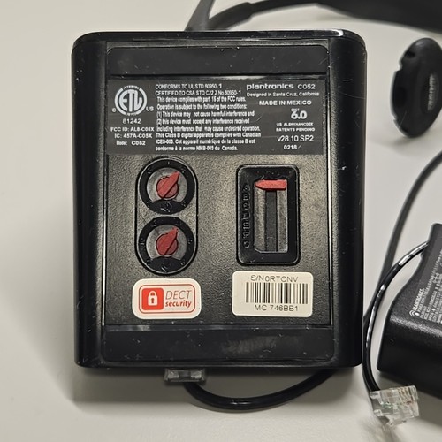 Plantronics C052 Cuffie Wireless con Base di Ricarica C052-XD1 - FUNZIONANTI - Foto 4 di 15