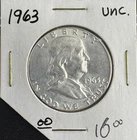 1963 Franklin Half Dollar 90% Silver No Reserve Nice Coin Last Year Issue