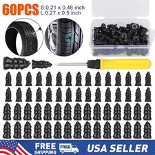60PCS Car Vacuum Tire Repair Nail Rubber Screw Nails Screwdriver Tool Set w/Box