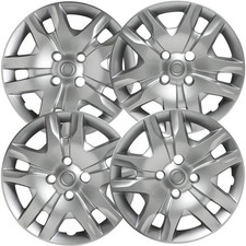 Nissan Sentra 16 Inch Hubcaps Wheel Covers Silver Bolt-on Set 4 2010 2011 2012 Nissan Sentra 16 Inch Hubcaps Wheel Covers Silver Bolt-on Set 4 2010 2011 2012