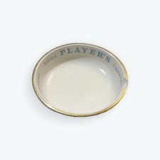 Vintage Authentic Players Ashtray Porcelain Tobacciana Collectable