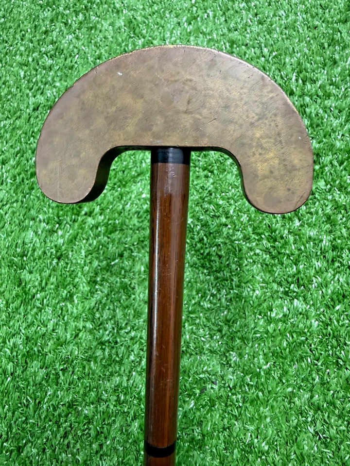 UNIQUE Vintage Antique ca. 1930's Spiral Shafted 2 Way Straddle Putter / BAR15 - Image 2 of 4