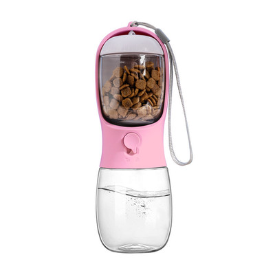 Ravel Puppy Water Bowl Dog Water Bottle with Food Container Portable Pet Dispens