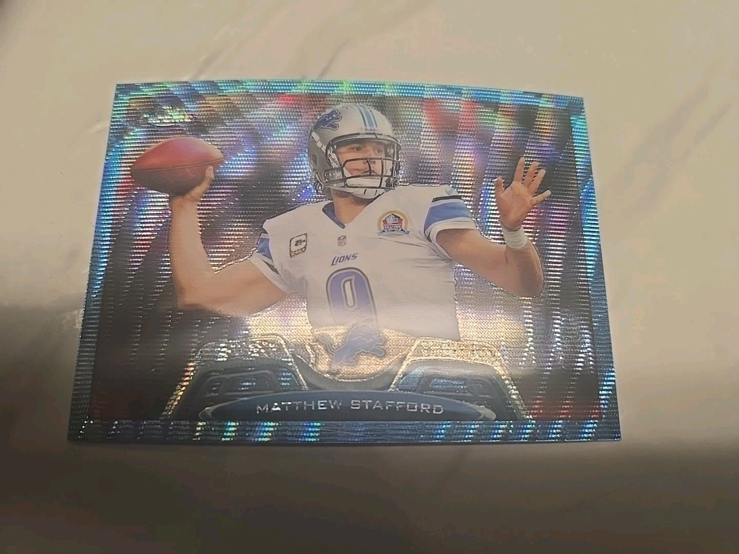 Matthew Stafford 2013 Topps Chrome  Blue Wave Refractor #140 Detroit Lions. Mint