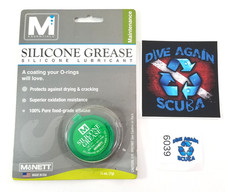 McNett M ESSENTIALS O-Ring Silicone Grease Lubricant Scuba Dive .25 oz.