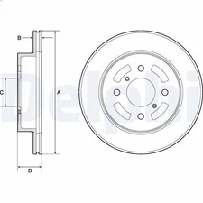 2X Brake Disc Delphi BG3941 for Suzuki Ignis I (FH) 1.5 2003-2005