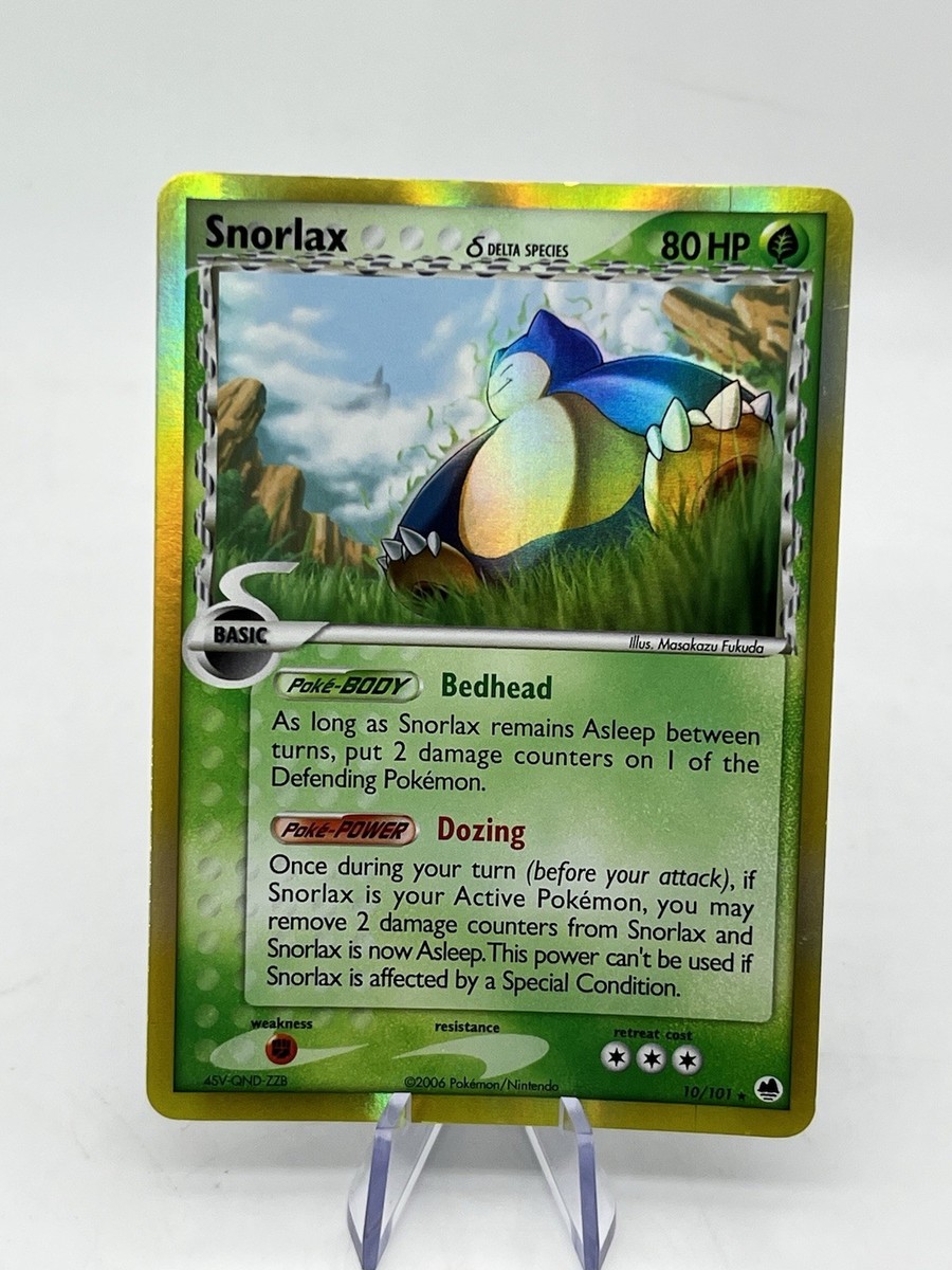 Pokemon TCG Dragon Frontiers Holo Snorlax Delta Species #10/101 | eBay