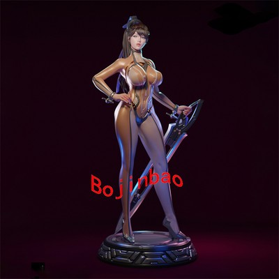 Sci-Fi Battle Girl EVE Model Kits Unpainted 3D Printing Garage Kit 1/8 1/6 1/4