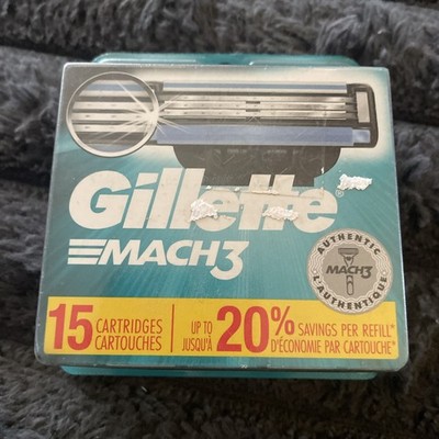 Gillette Mach3 Razor Blades - 15 Cartridges | NEW & SEALED