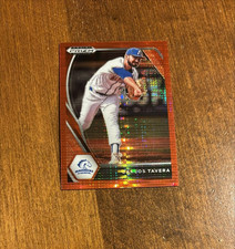 Carlos Tavera 2021 Prizm Draft Picks Red Pulsar PDP137 Mavericks Orioles /11