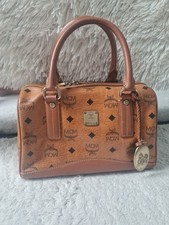✅MCM✅️ HANDTASCHE BOSTON LEDER COGNAC 