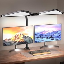 LED Desk Lamp, Eye-Caring Dimmable Table Light – 5 Modes Dual-Source Flexible