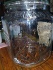 Antique PLANTERS Mr. PEANUT Pennant 5 cent JAR Candy Store With Label  — photo 6