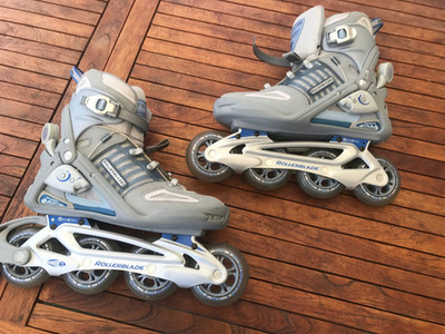 Hochwertige Damen Inliner ROLLERBLADE Gr. 40 TFS Skates, Aluschiene 82mmRollen