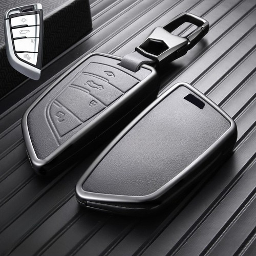 Zinc Alloy Leather Car Key Fob Case Cover For BMW 6 7 F15 X2 X3 X4 X5 X5M X6 X7 - Picture 15 of 20