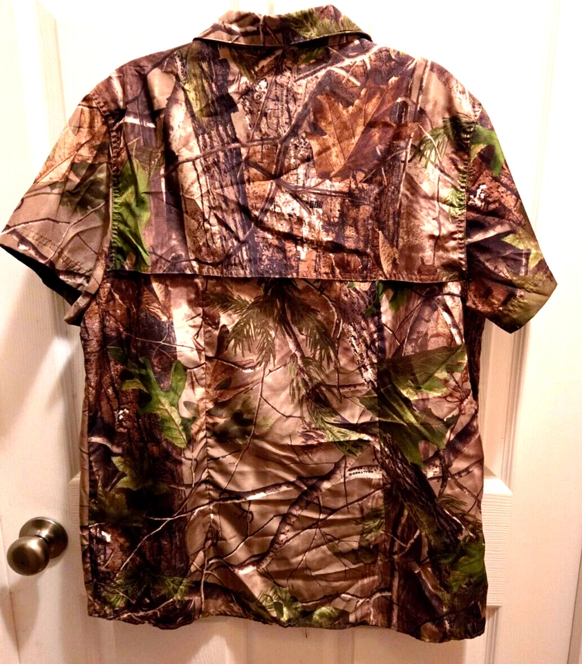 Boys Youth XL Vented Realtree Short Sleeved Shirt Camoflauge Game Winner - Image 2 of 4