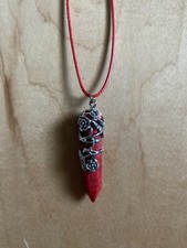 Handmade Necklace Stone Imitation Flower Turquoise Red New Nickel-free Fantasy